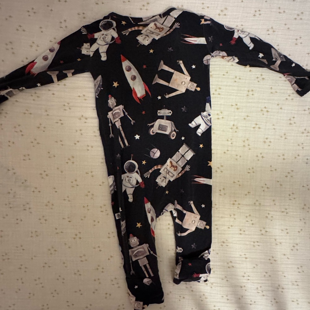 Kids Space Adventure Footie Pajamas
